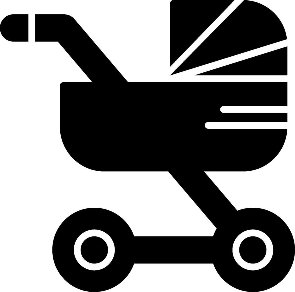 Stroller Icon Design vector