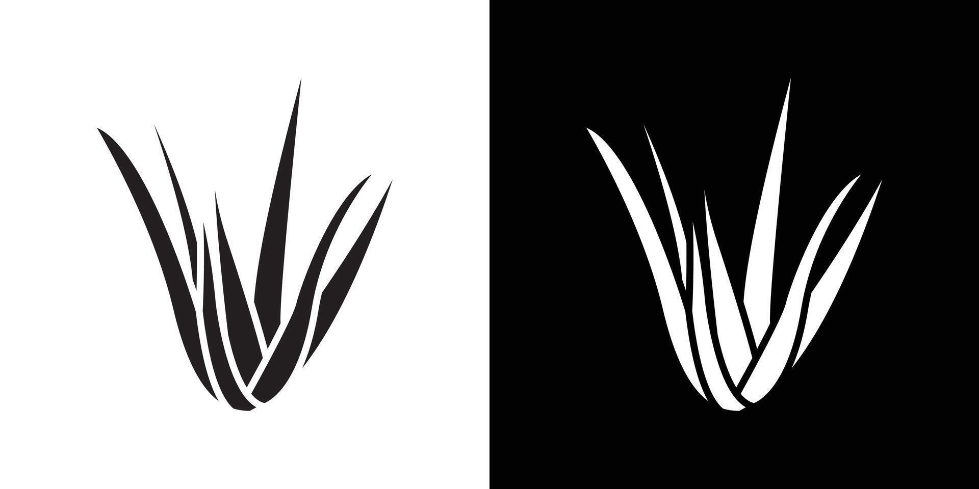 aloe vera icon flat thin line illustration vector