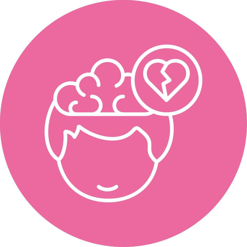 Heartbreak Icon Design Symbol vector