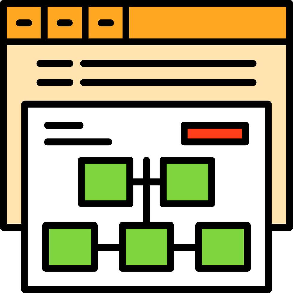 Sitemap Icon Design Symbol vector