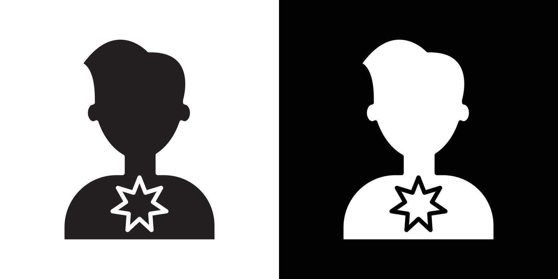 Carcinogen icon flat thin line illustration vector