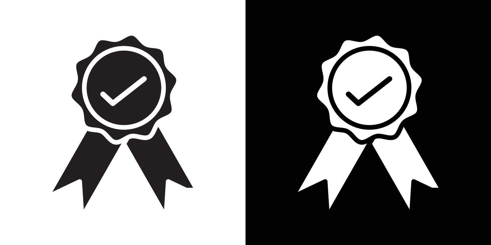 Certificate icon flat thin line illustration vector