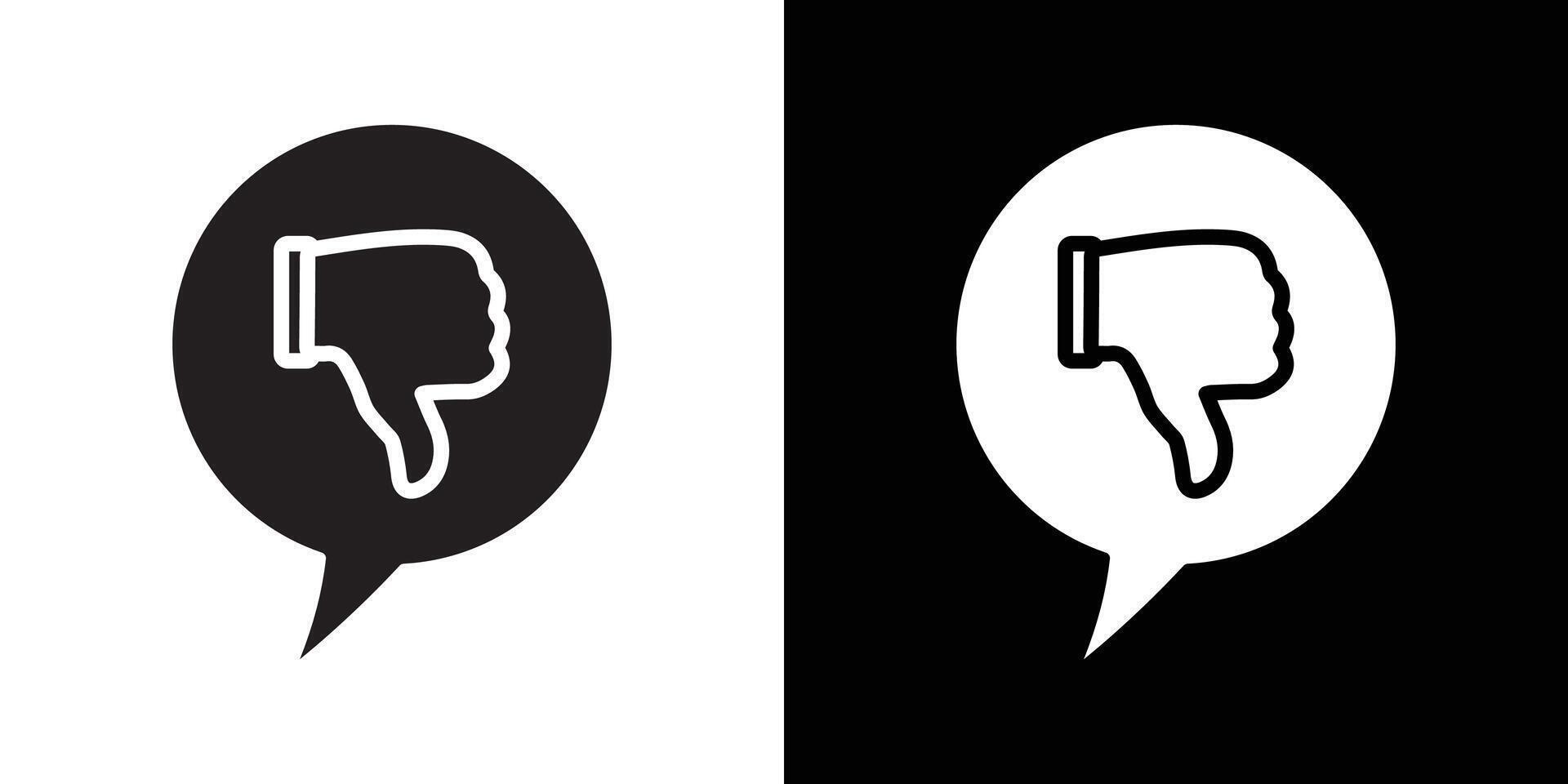 Criticism icon flat thin line illustration vector