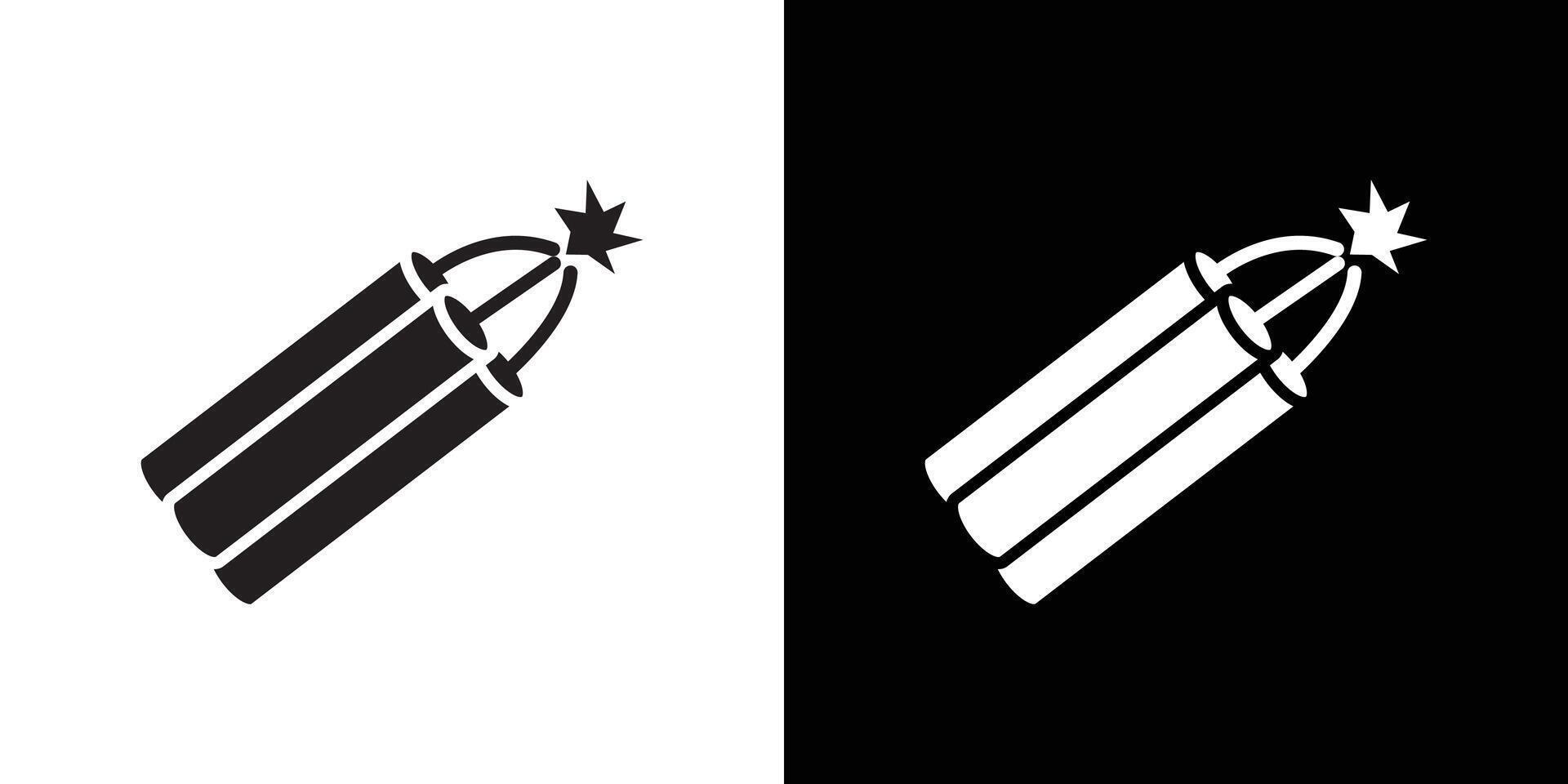 dynamite icon flat thin line illustration vector