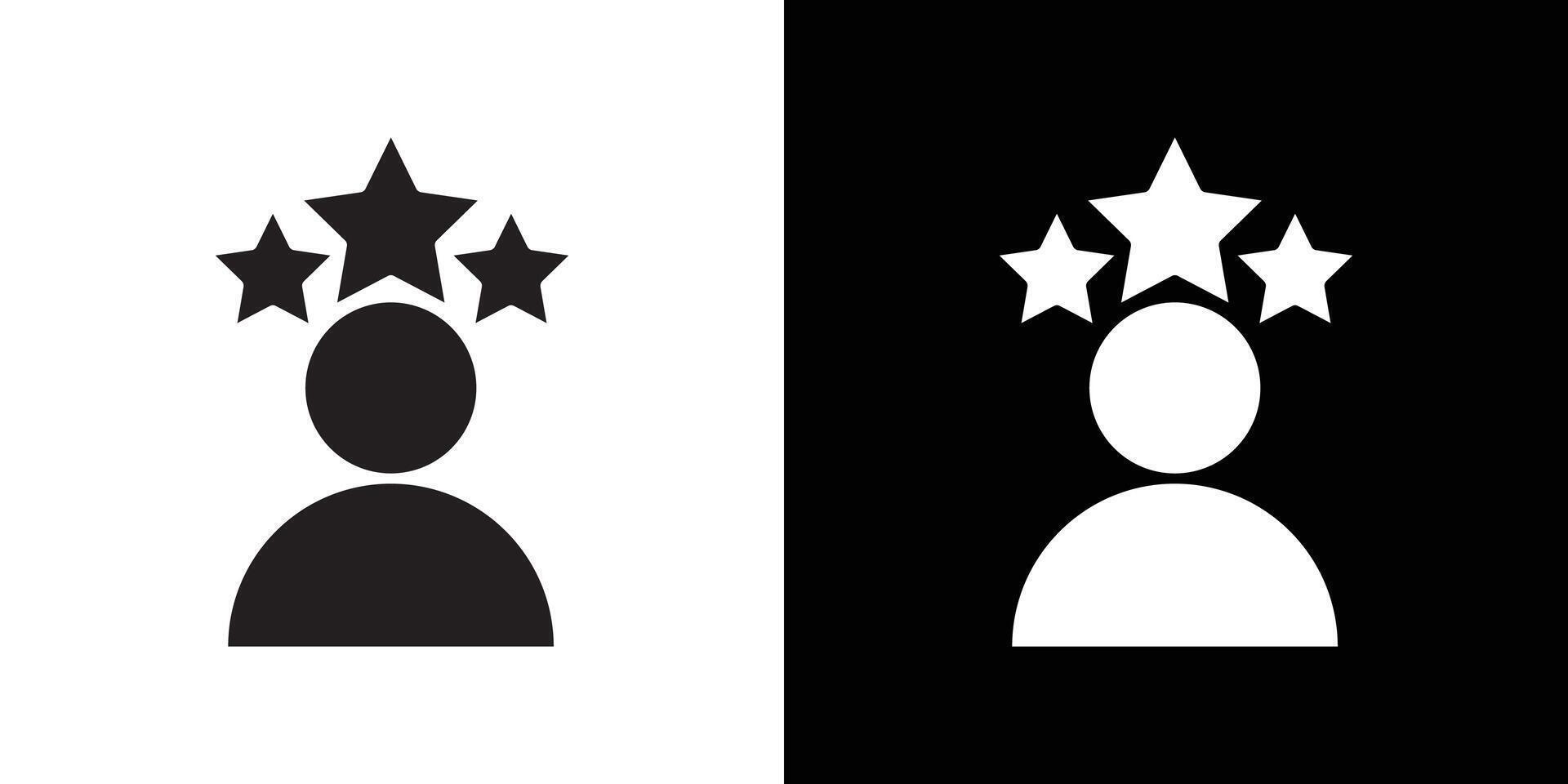 experience icon flat thin line illustration vector