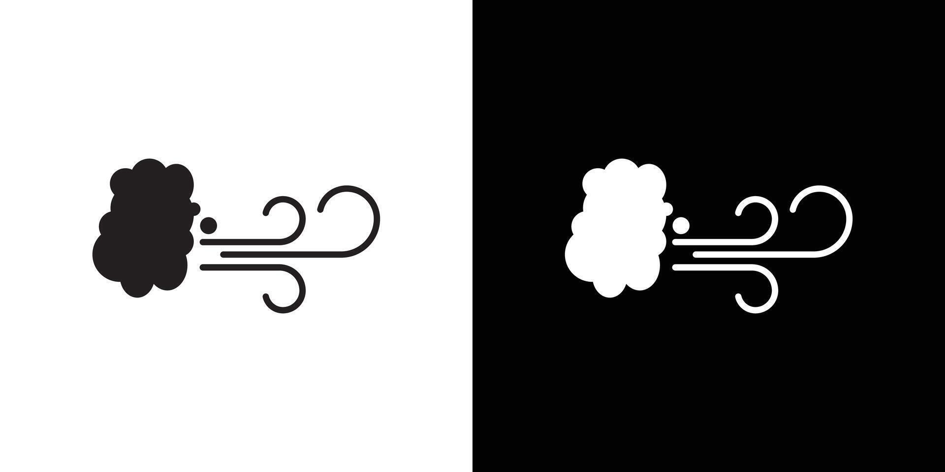gust icon flat thin line illustration vector
