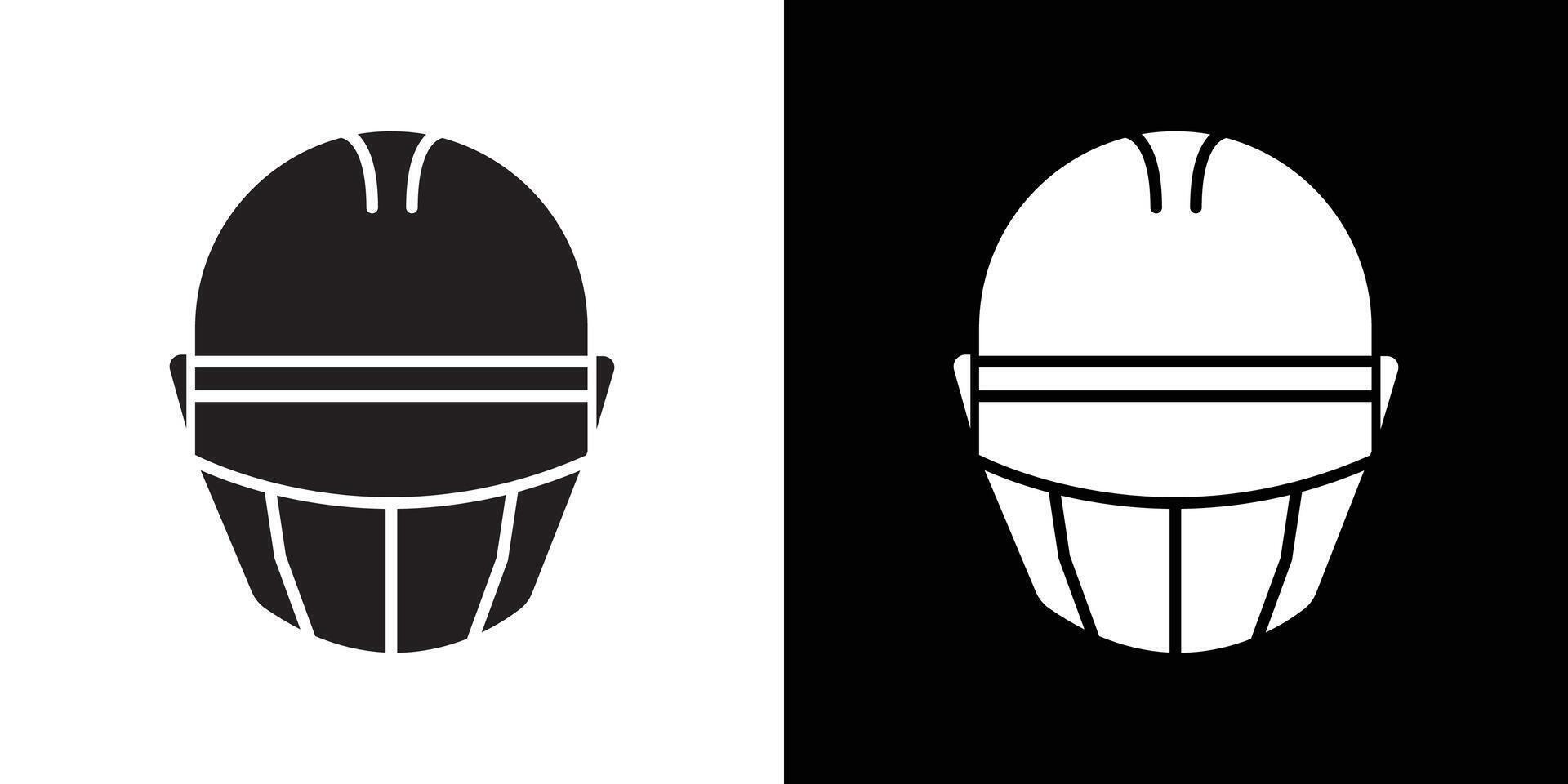 Helmet icon flat thin line illustration vector