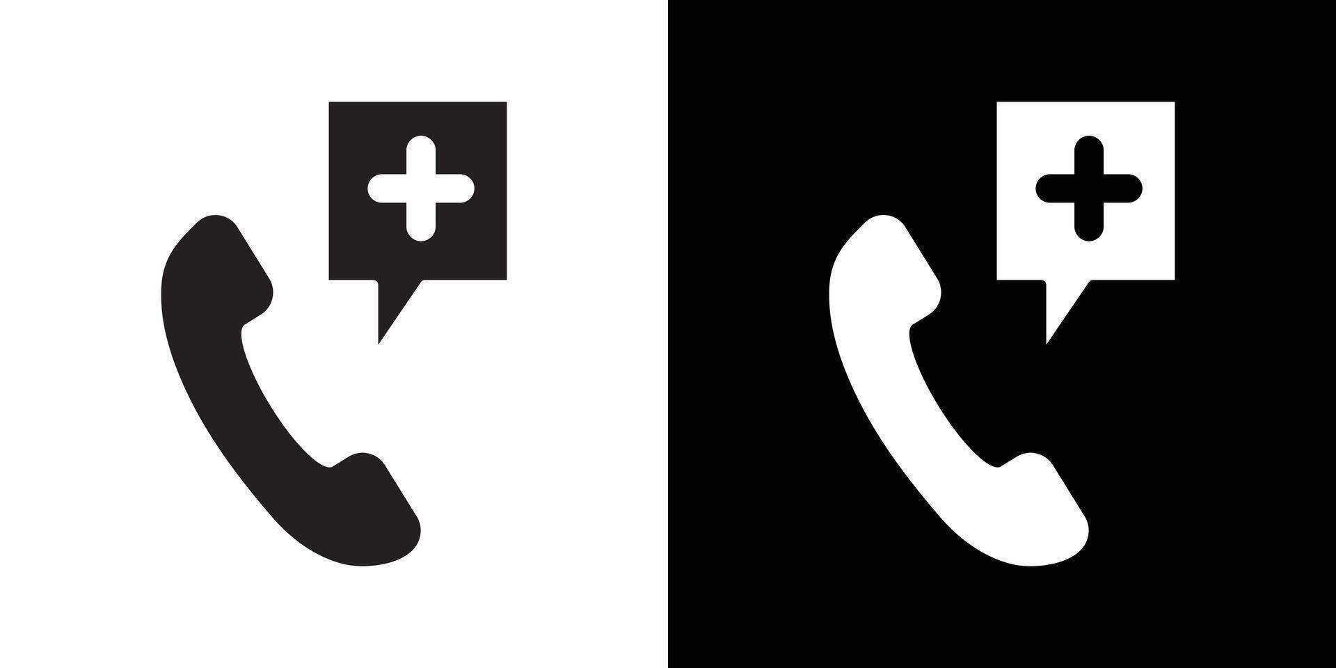 Medical help icon flat thin line illustration vector