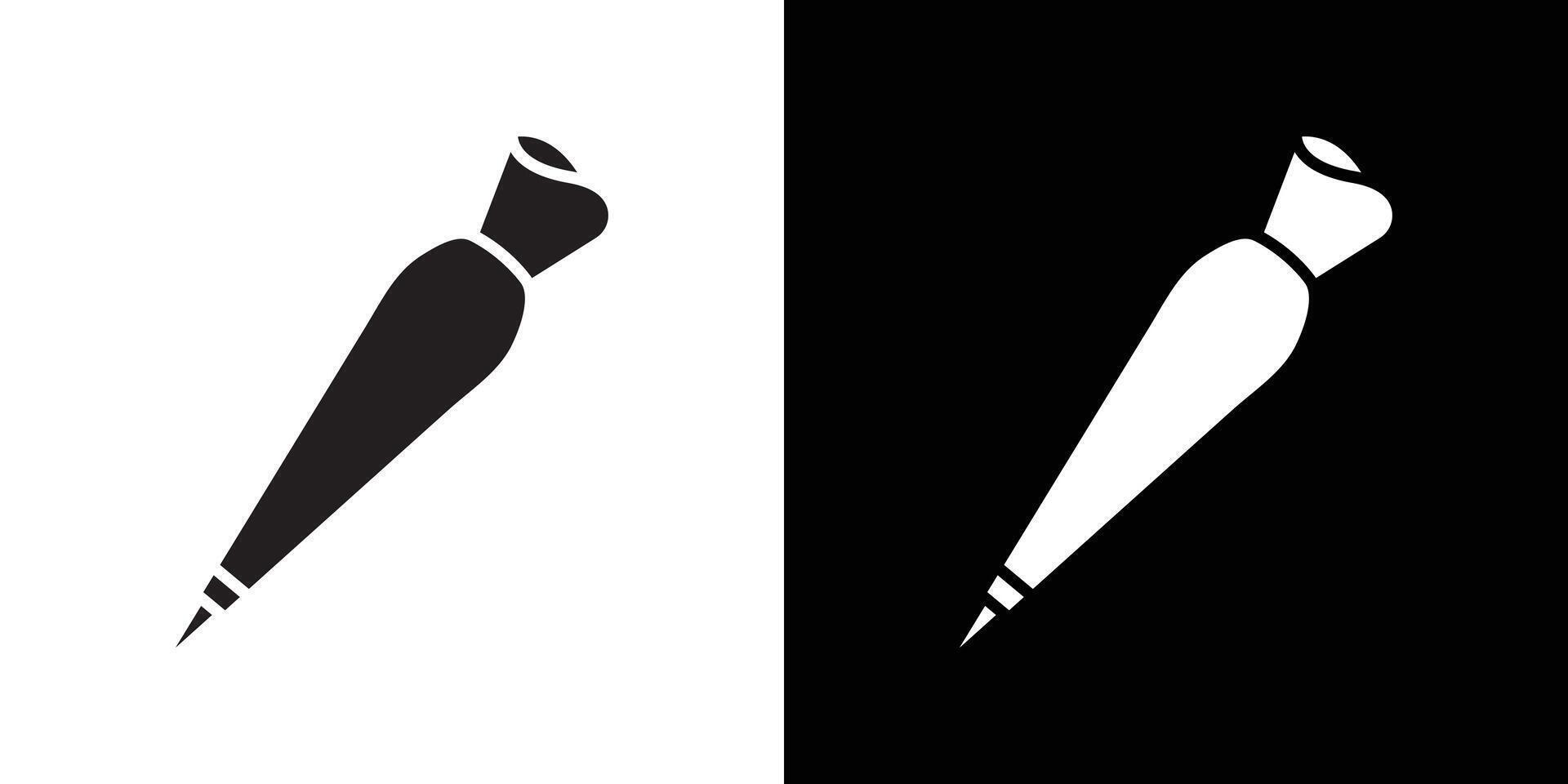 Pastry bag icon flat thin line illustration vector
