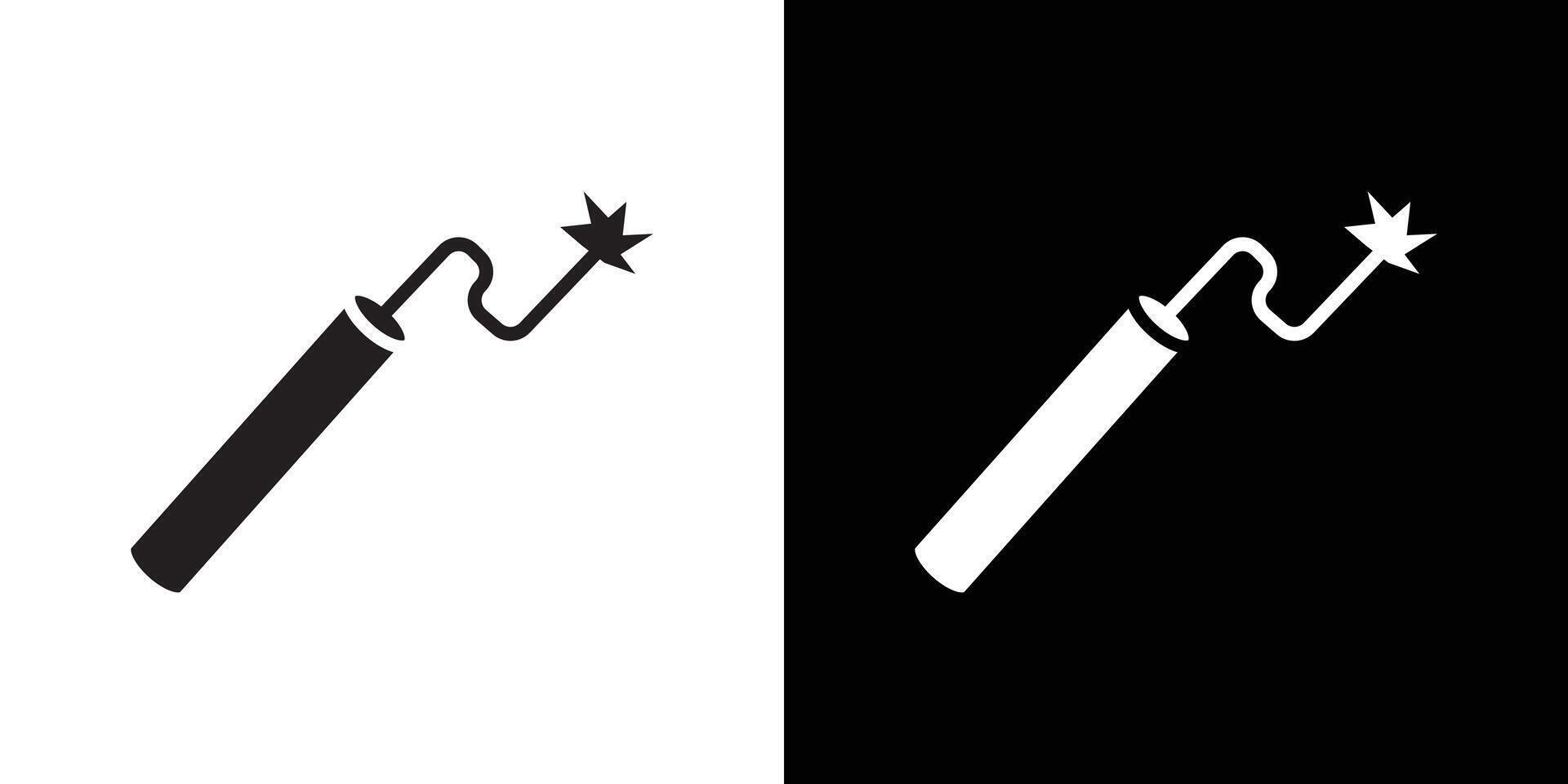 TNT dynamite icon flat thin line illustration vector