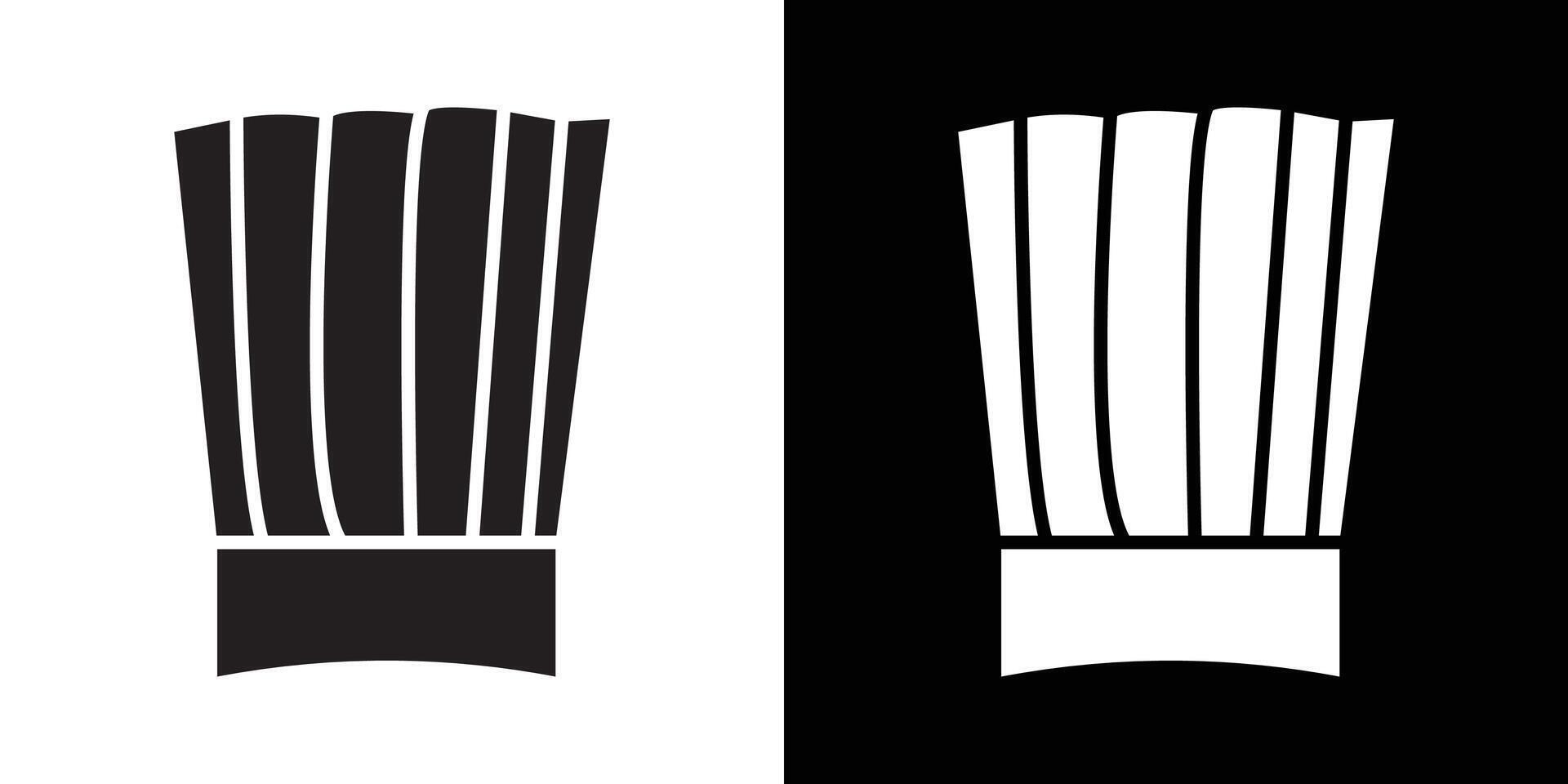 toque icon flat thin line illustration vector