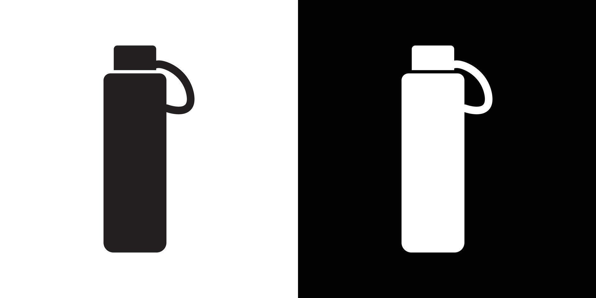 water bottle icon flat thin line illustration vector