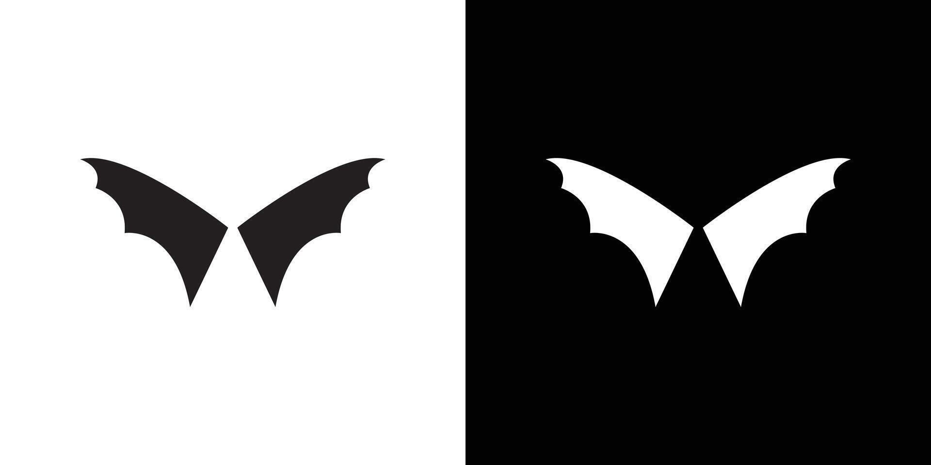 Wings icon flat thin line illustration vector