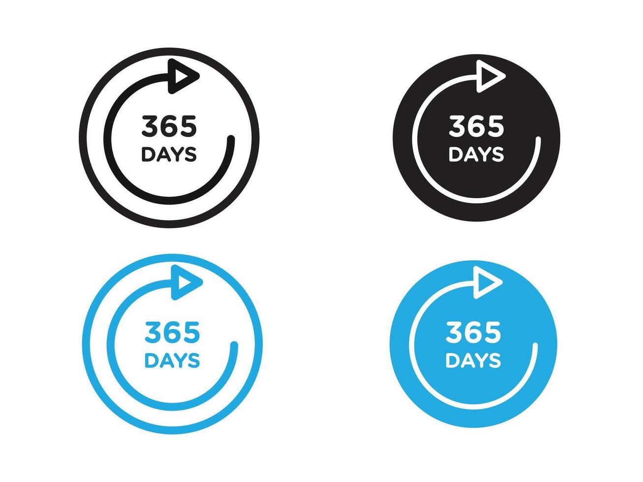 365 day Icon illustration vector