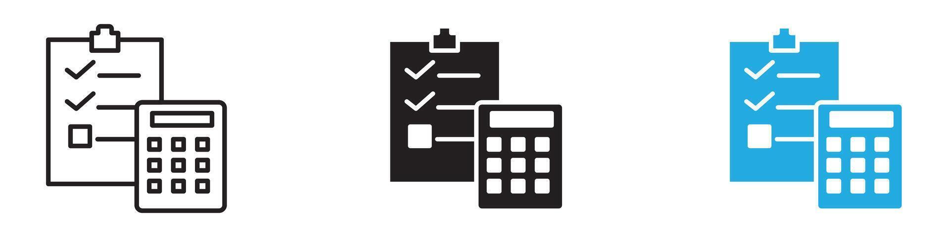 Accounting icon illustration vector