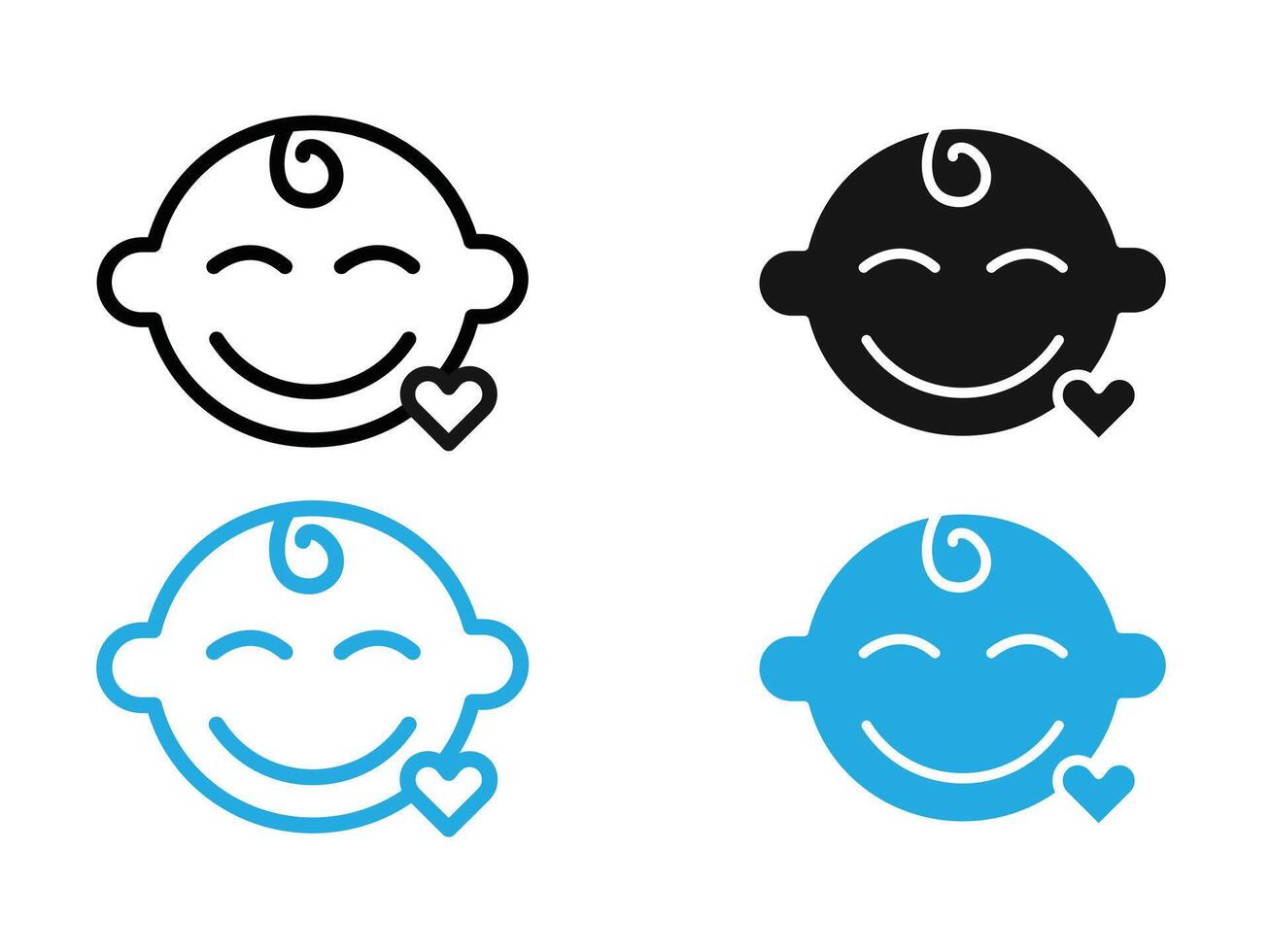 Baby icon illustration vector