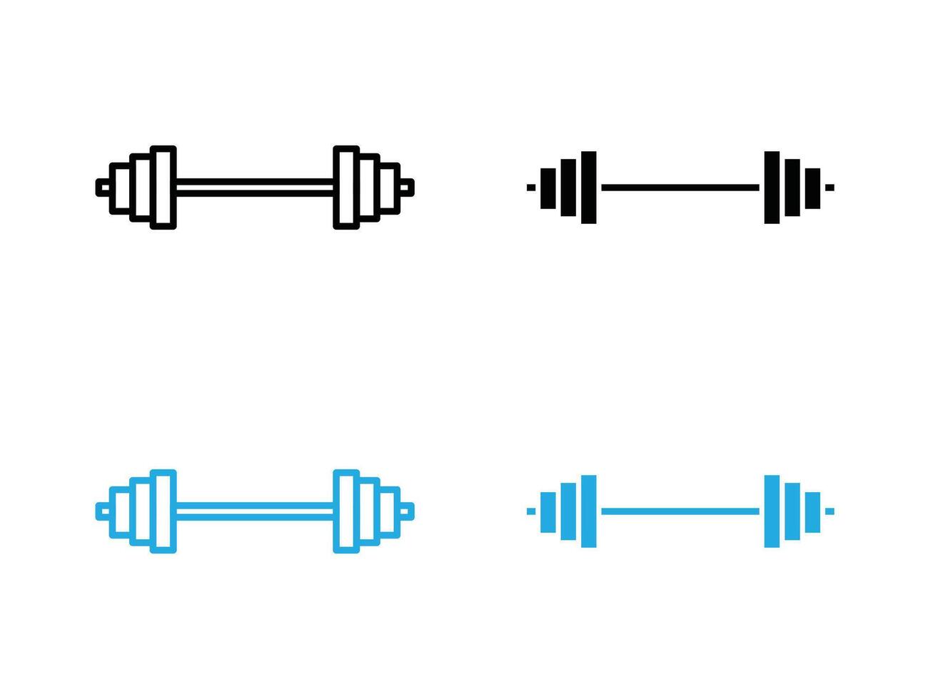 barbell icon illustration vector