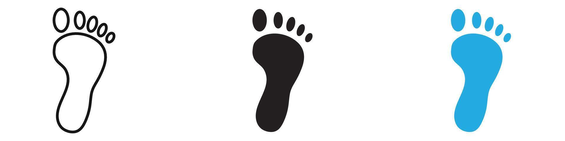 Footprint icon illustration vector