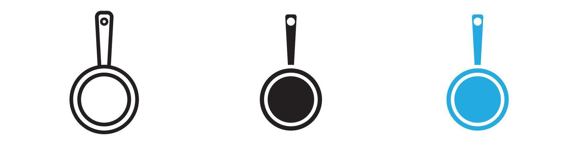 Frying pan icon illustration vector