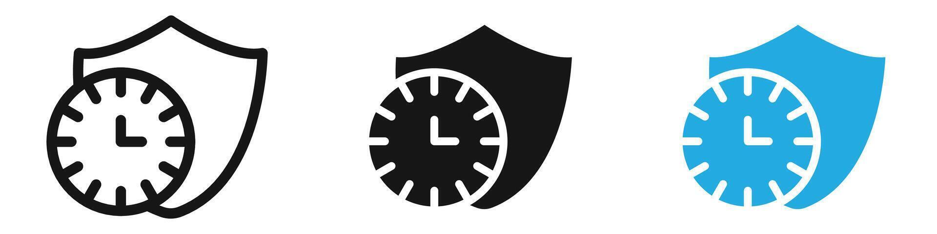 Long term protection icon illustration vector