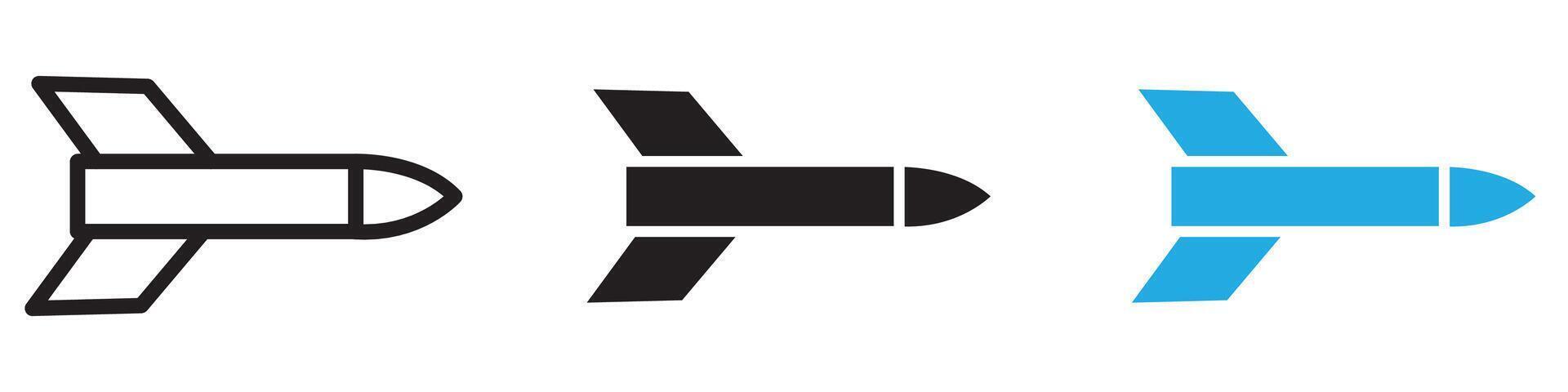 Missile icon illustration vector