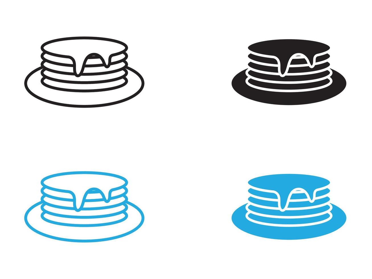 pancakes icon illustration vector