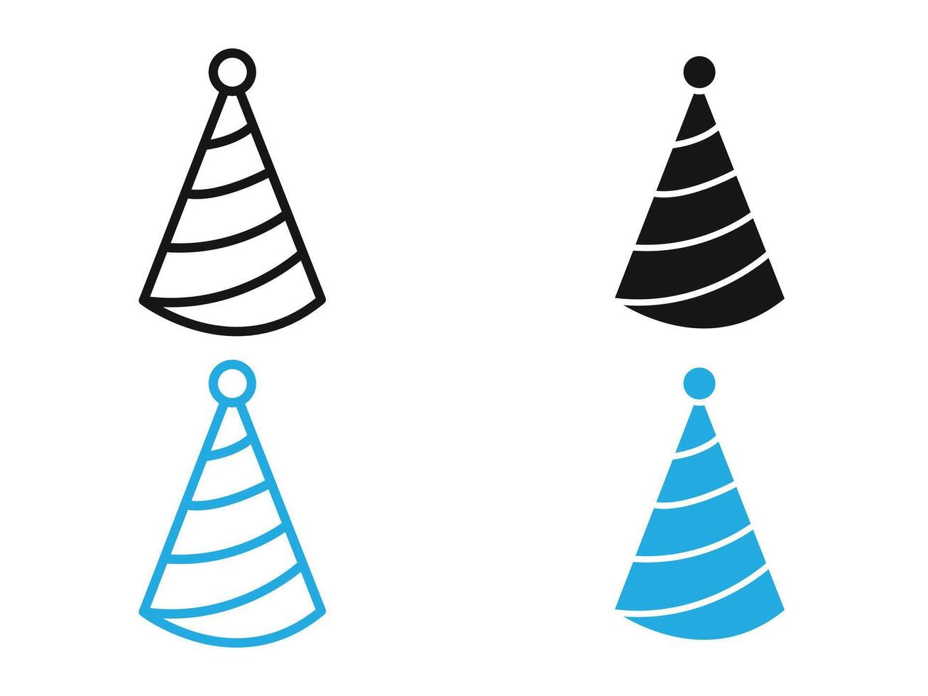 Party hat icon vector