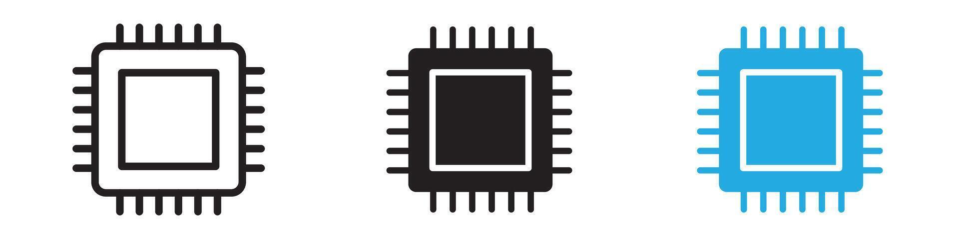 Processor icon illustration vector