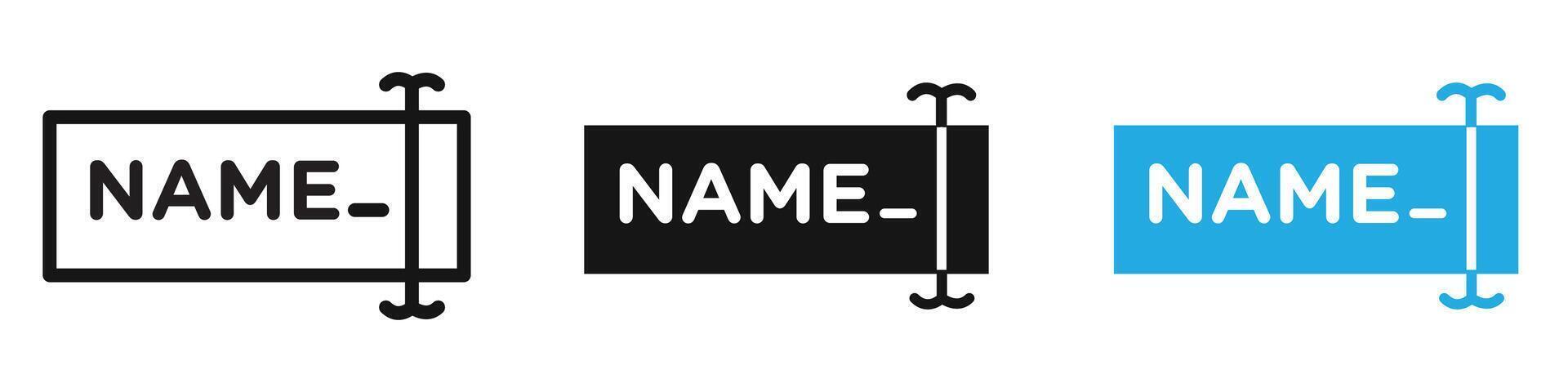 Rename icon illustration vector