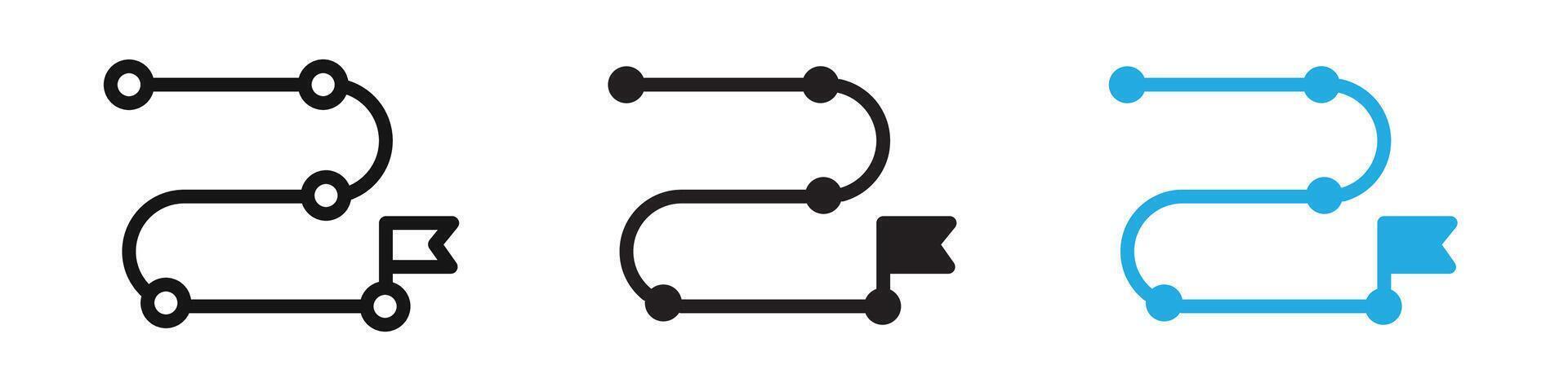 Roadmap icon illustration vector