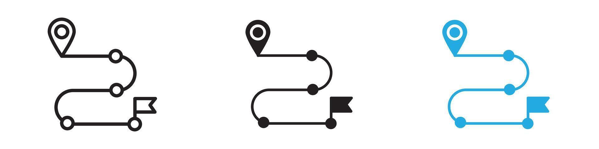 Roadmap icon illustration vector