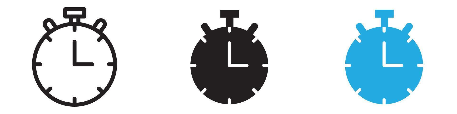 Stopwatch icon illustration vector