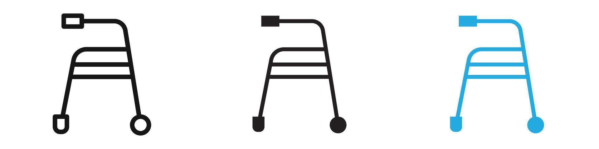 Walker icon illustration vector