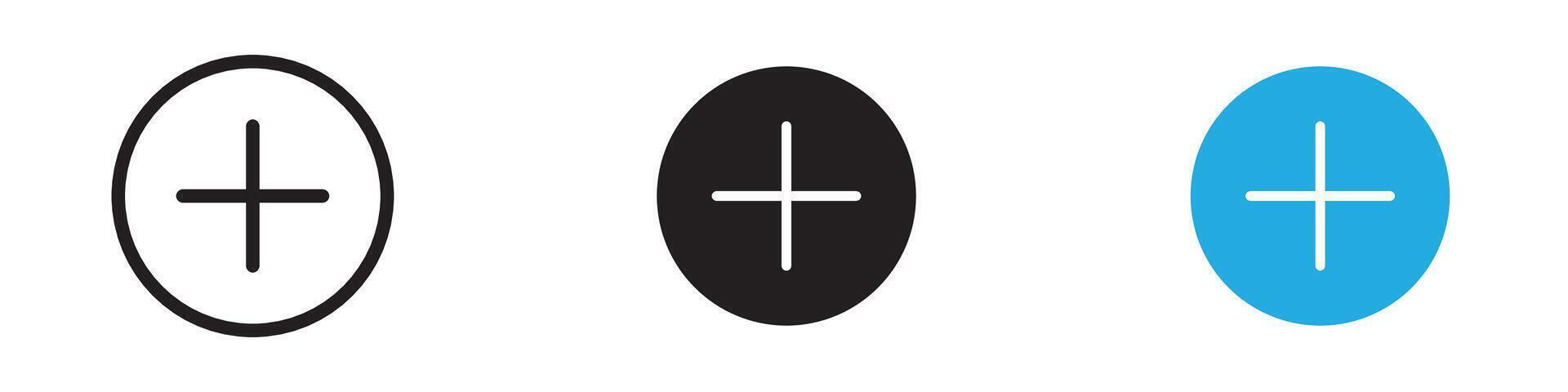 Add icon thin line illustration vector