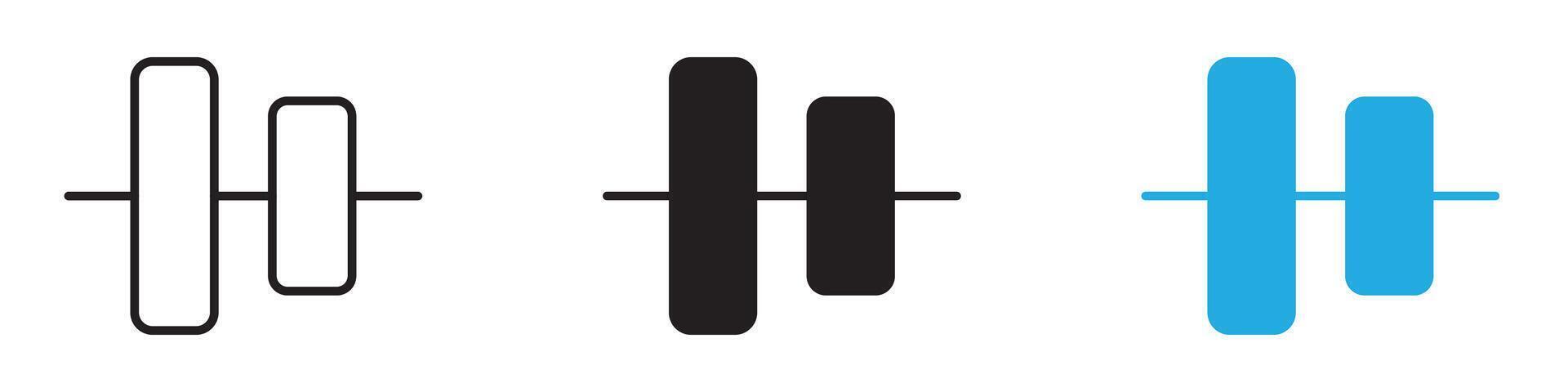Align center icon thin line illustration vector
