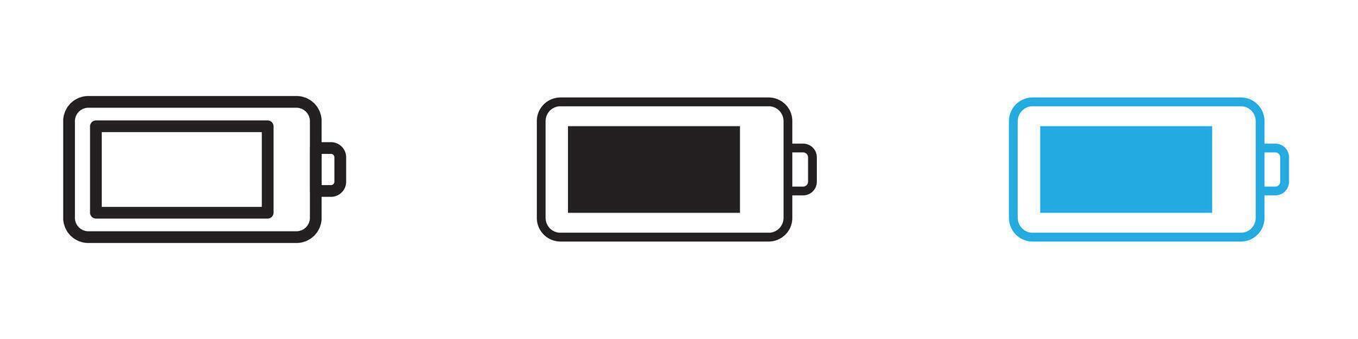 Battery Icon thin line illustration vector
