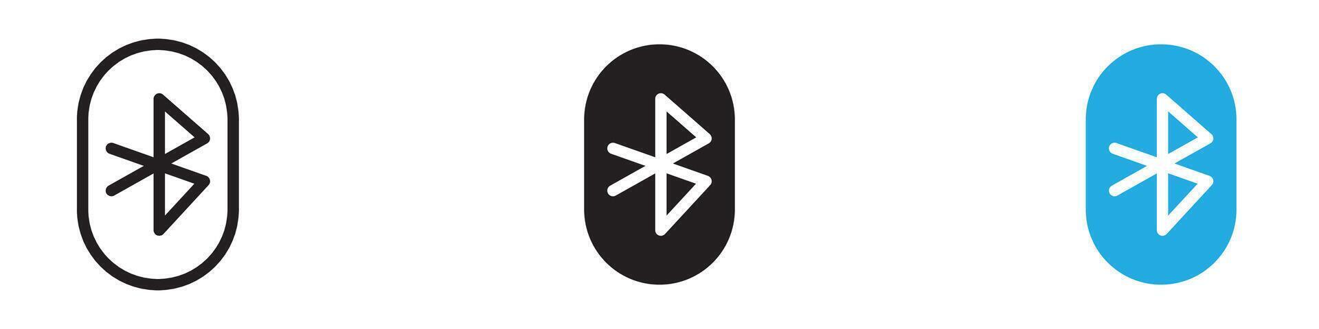 Bluetooth Icon thin line illustration vector