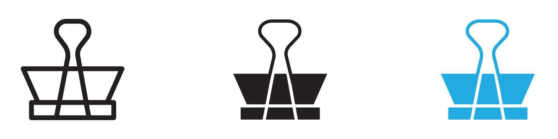 Clip icon thin line illustration vector