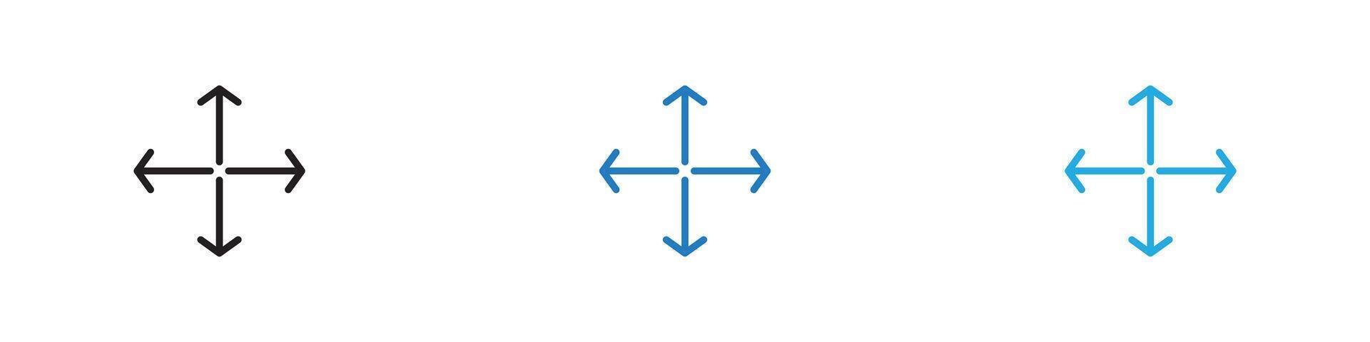Drag icon thin line illustration vector