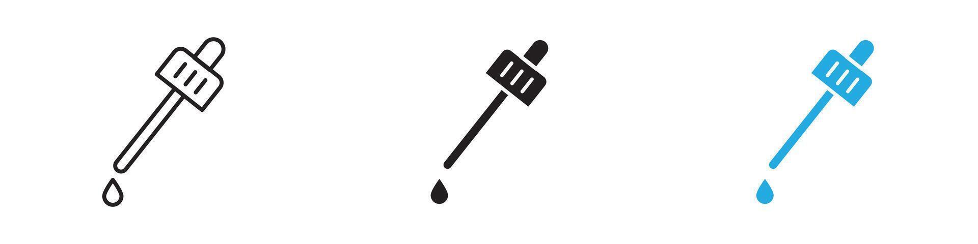 Dropper icon thin line illustration vector