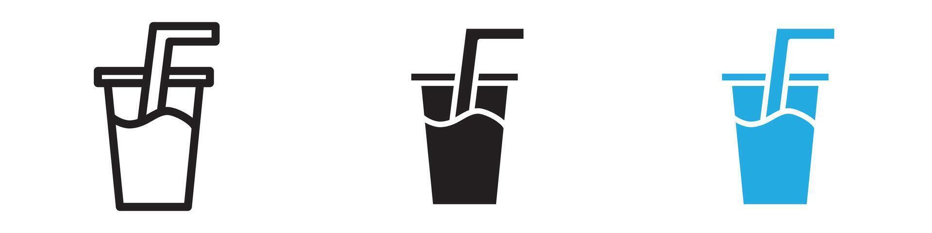 Drink icon thin line illustration vector