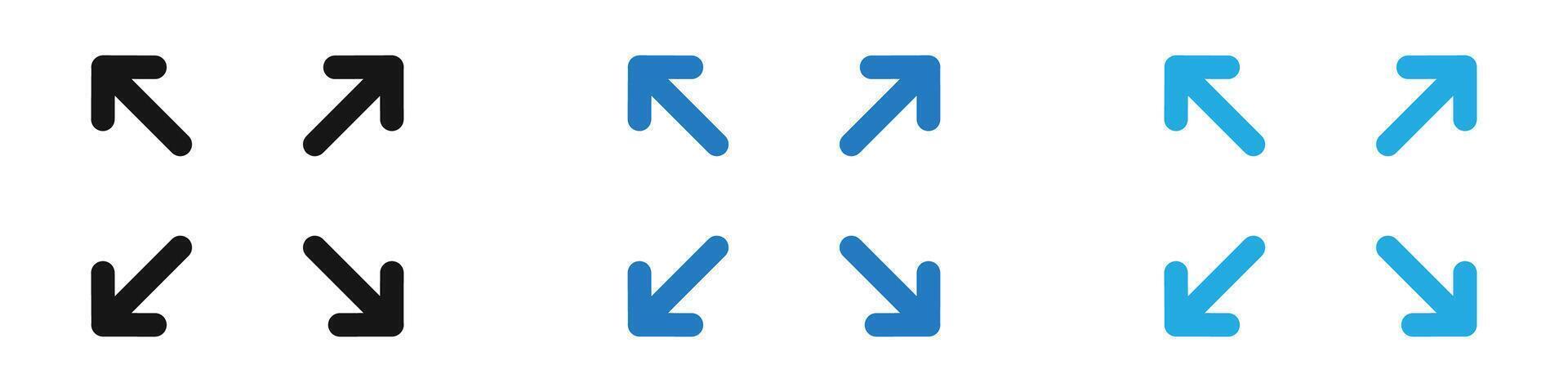 Expand icon thin line illustration vector