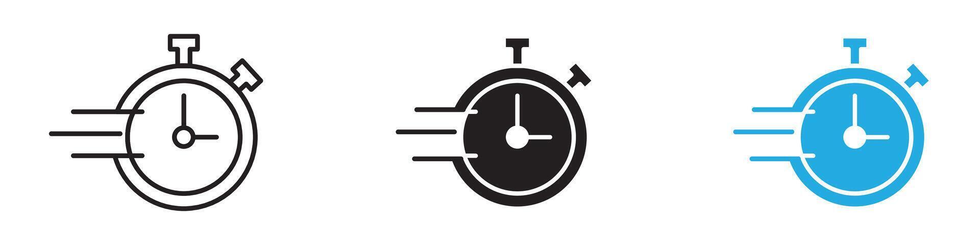 Express Delivery icon thin line illustration vector