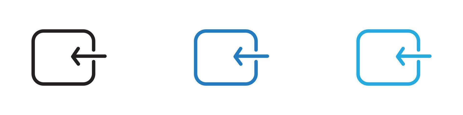 Import icon thin line illustration vector