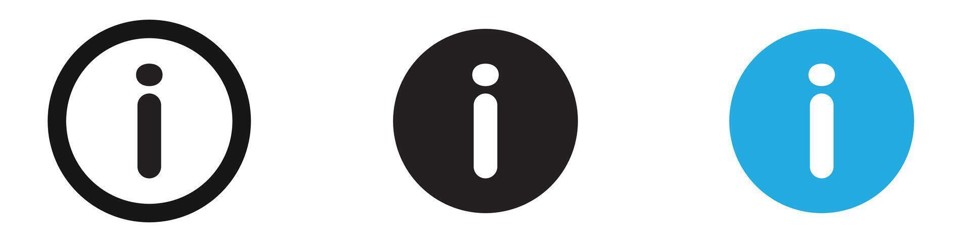 Information icon thin line illustration vector