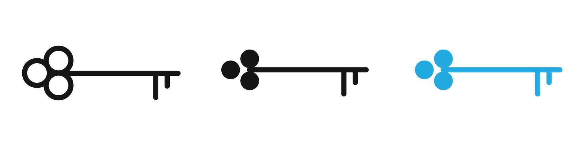 Key icon thin line illustration vector