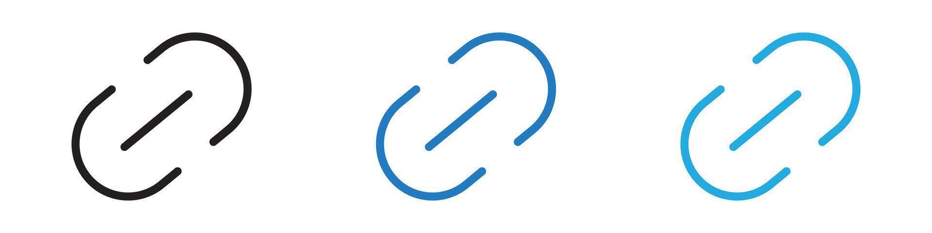 Link icon thin line illustration vector