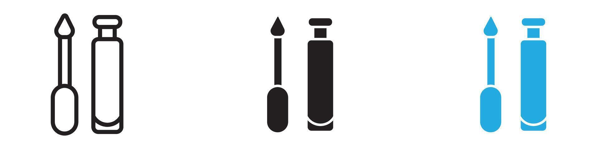 Lip gloss icon thin line illustration vector