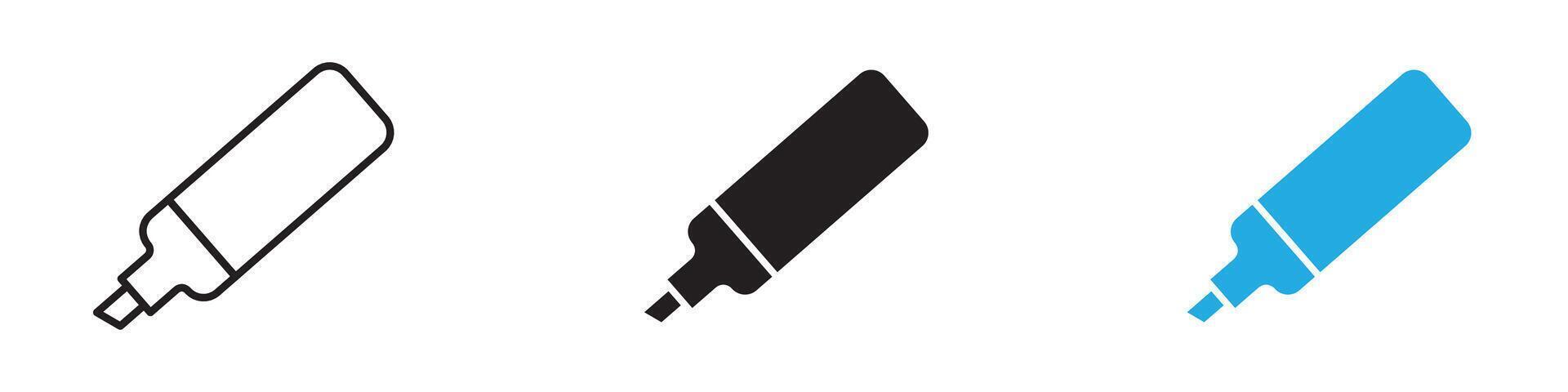 Marker icon thin line illustration vector