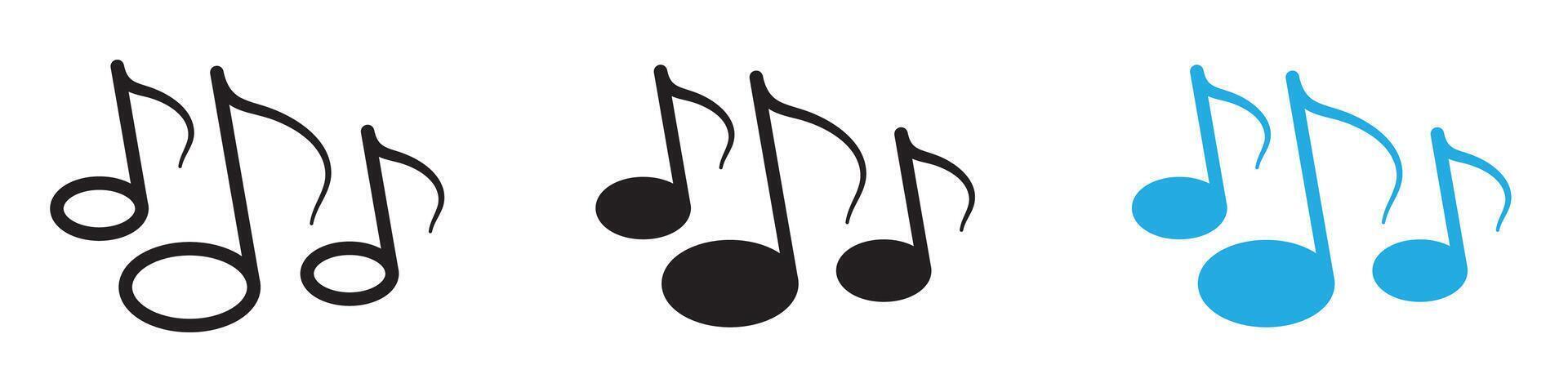Music icon thin line illustration vector
